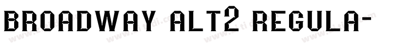 broadway alt2 regula字体转换